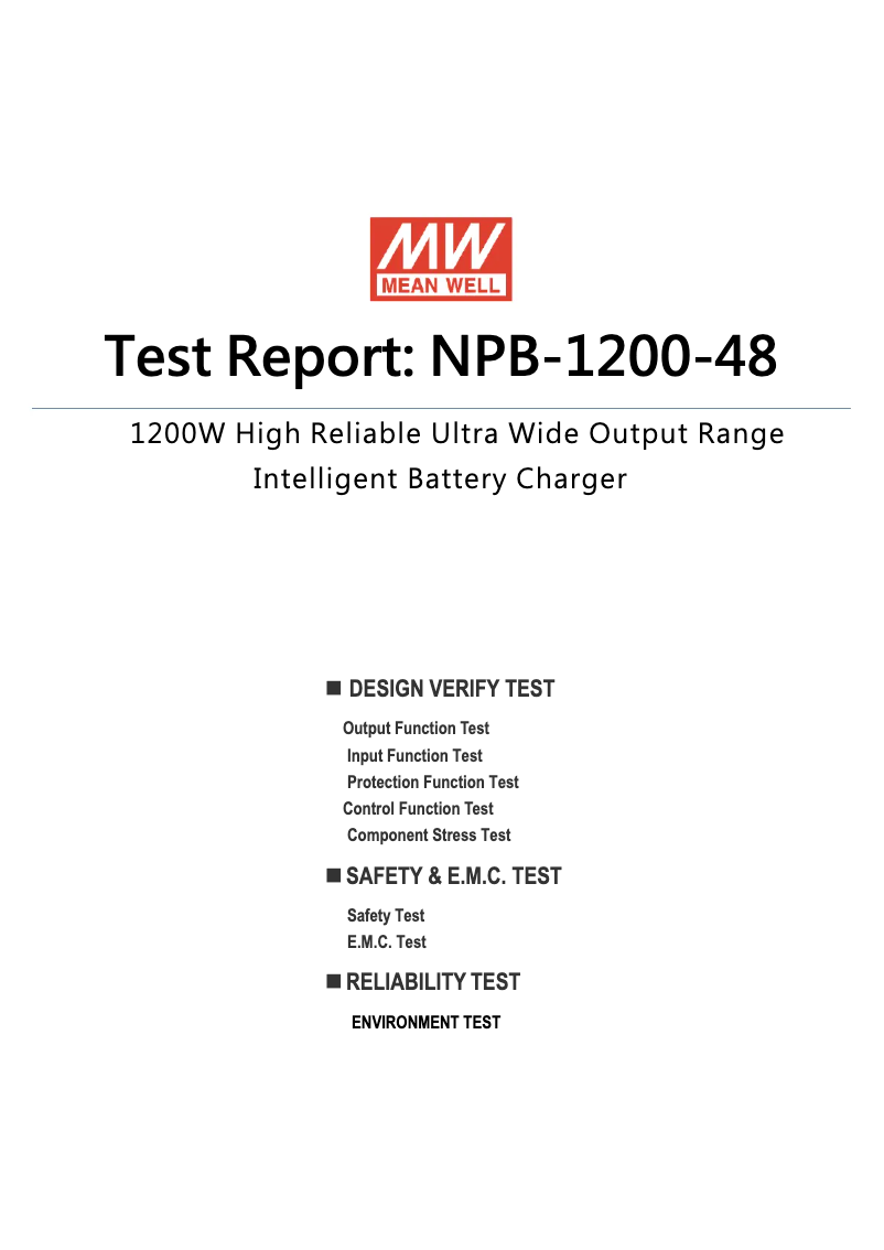 Imagen de la primera página del manual del dispositivo NPB-1200-48