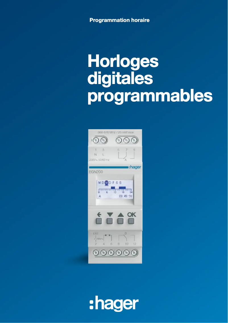 Página 1 del manual Folleto Hager EH010