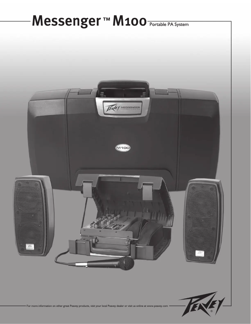 Imagen de la primera página del manual del dispositivo Messenger M100
