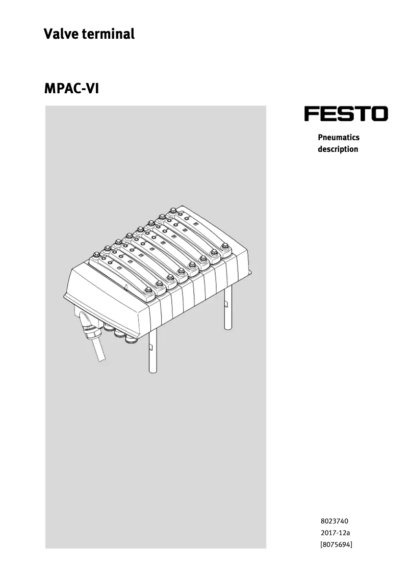 Imagen de la primera página del manual del dispositivo MPAC-VI