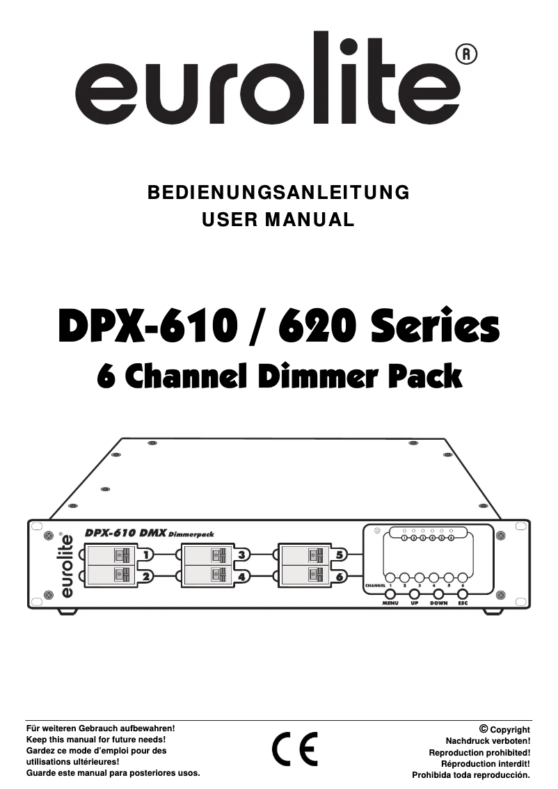 Imagen de la primera página del manual del dispositivo DPX-610 MP