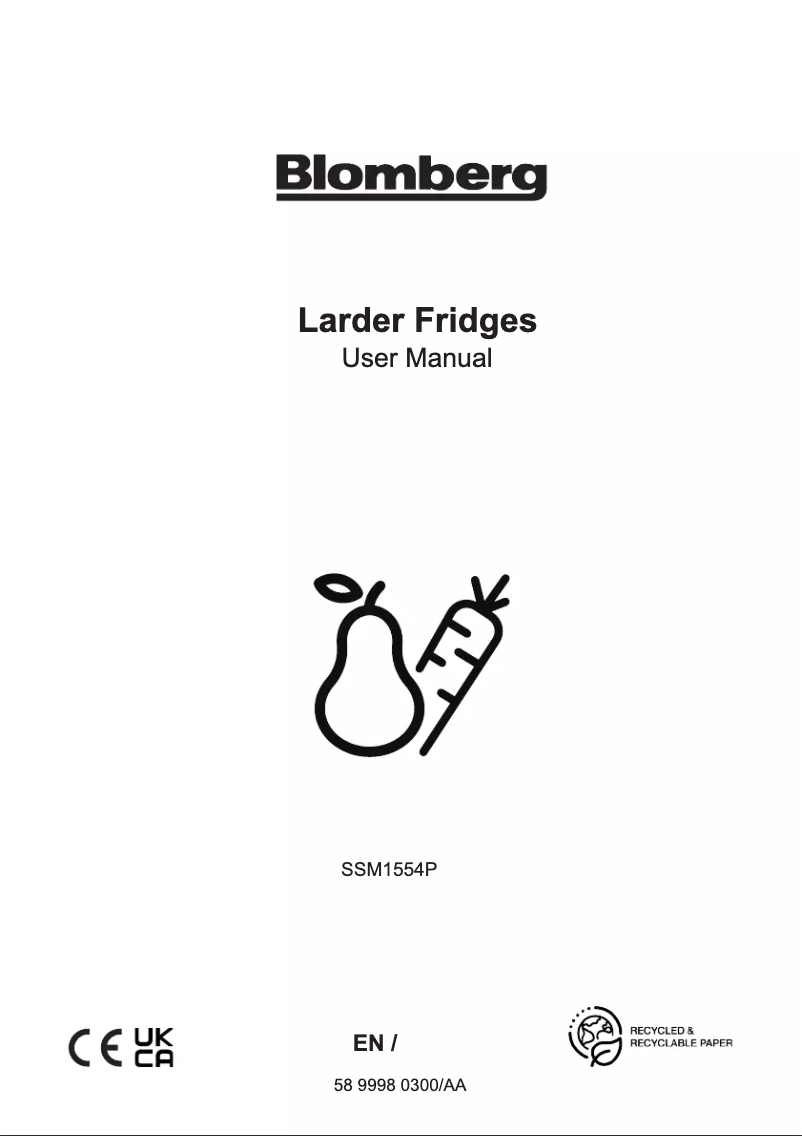 Página 1 del manual Manual de instrucciones Blomberg SSM1554P