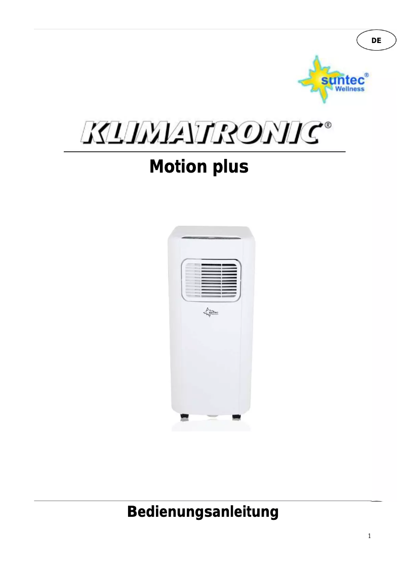 Imagen de la primera página del manual del dispositivo Motion 70+