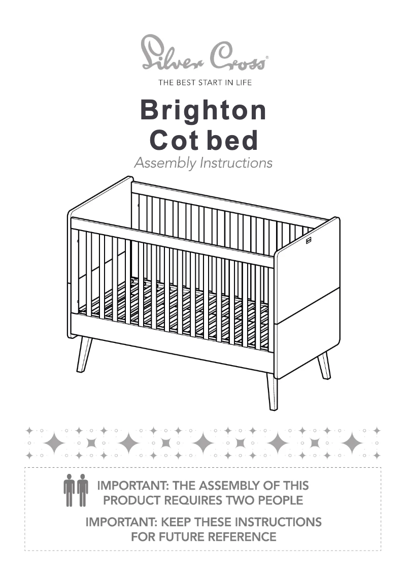 Imagen de la primera página del manual del dispositivo Brighton Cot Bed