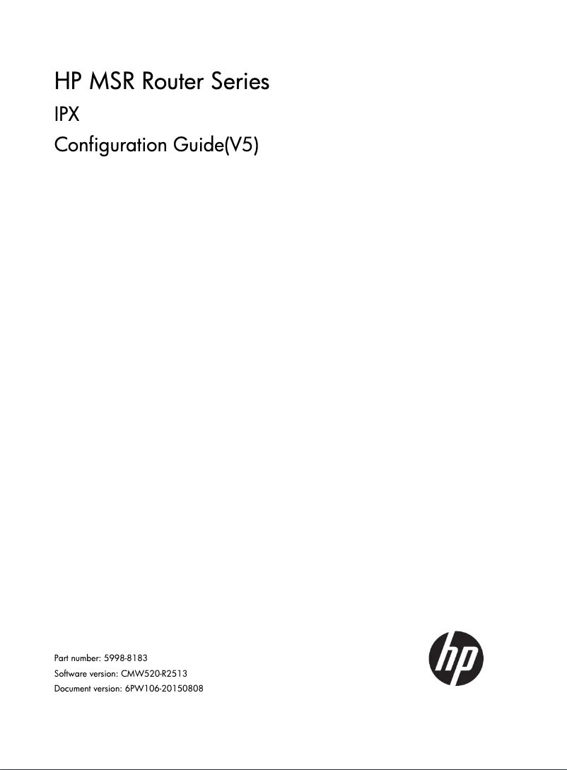 Imagen de la primera página del manual del dispositivo FlexNetwork MSR935