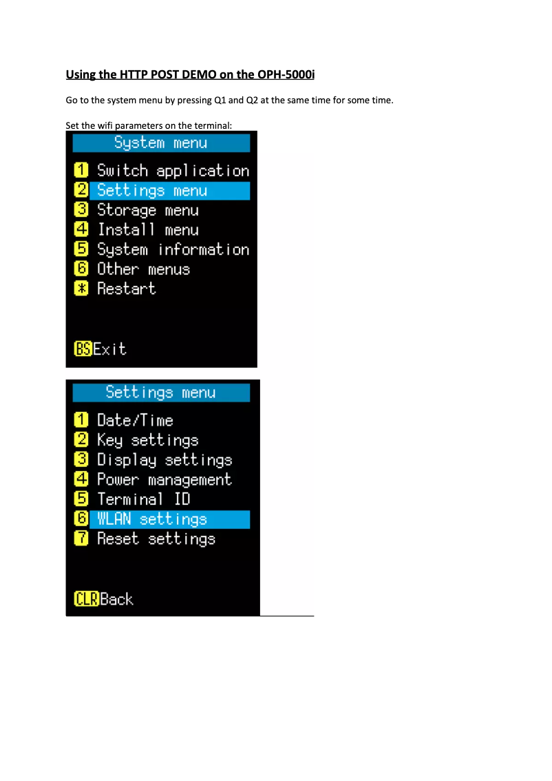 Imagen de la primera página del manual del dispositivo OPH-5000i