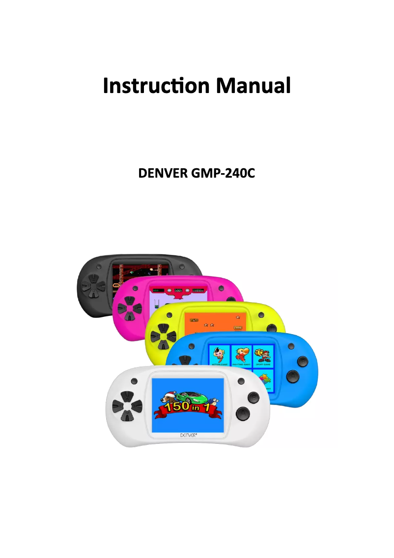 Imagen de la primera página del manual del dispositivo GMP-240C