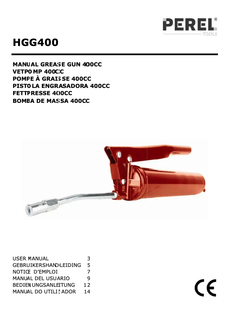 Imagen de la primera página del manual del dispositivo HGG400