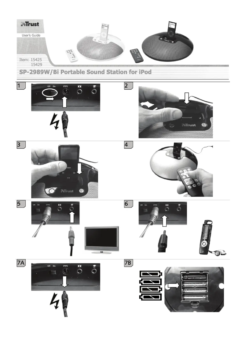 Página 1 del manual Manual de usuario Trust SP-2989Bi