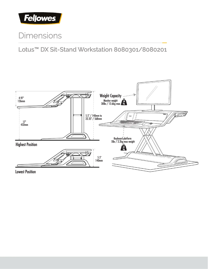 Página nº 1 - Dibujo técnico Fellowes Lotus DX