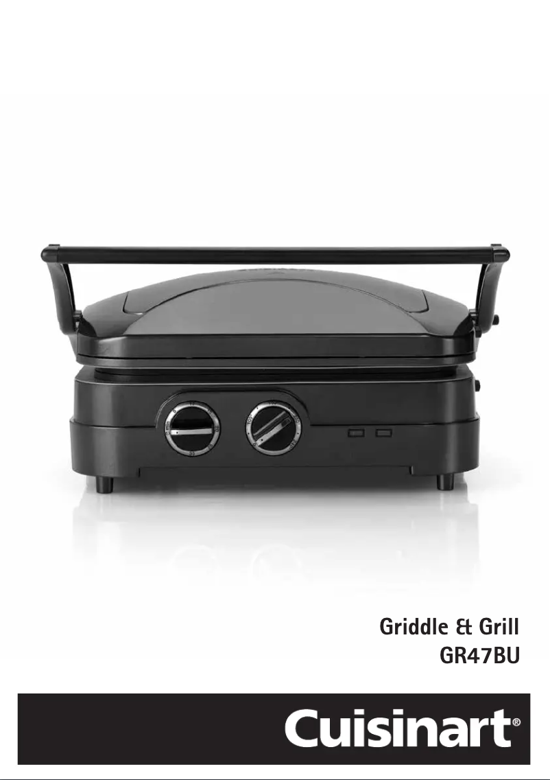 Imagen de la primera página del manual del dispositivo Griddle & Grill GR47BU