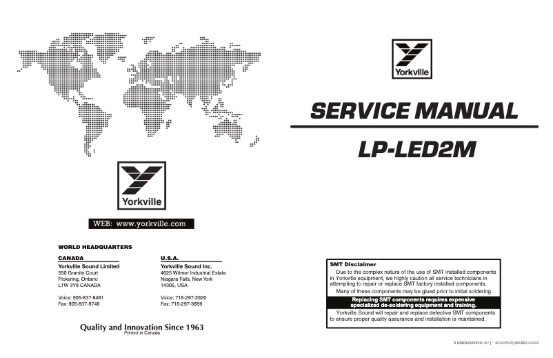 Imagen de la primera página del manual del dispositivo LP-LED2M