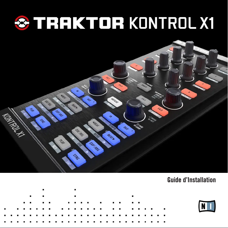 Imagen de la primera página del manual del dispositivo Traktor Kontrol X1