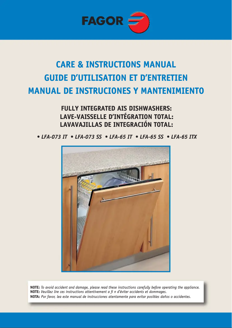 Página 1 del manual Manual de usuario Fagor LFA-65 ITX
