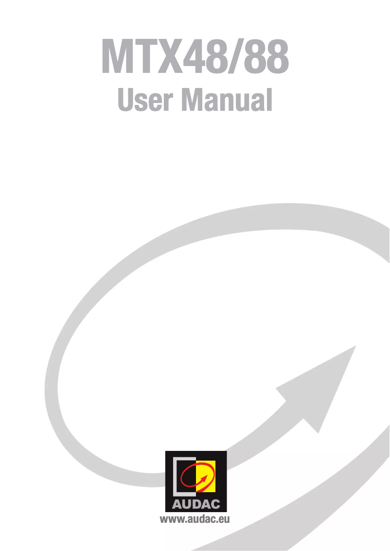 Imagen de la primera página del manual del dispositivo MTX48