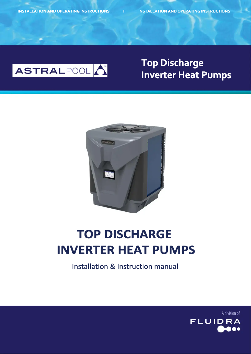 Página nº 1 - Manual de usuario AstralPool iHPt168