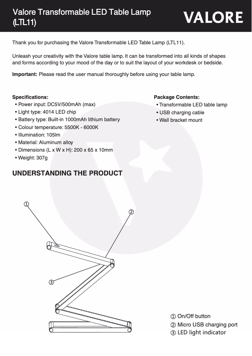 Imagen de la primera página del manual del dispositivo LTL11