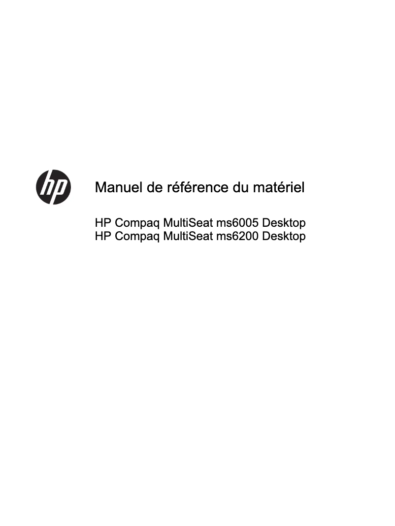 Imagen de la primera página del manual del dispositivo Compaq MultiSeat ms6005