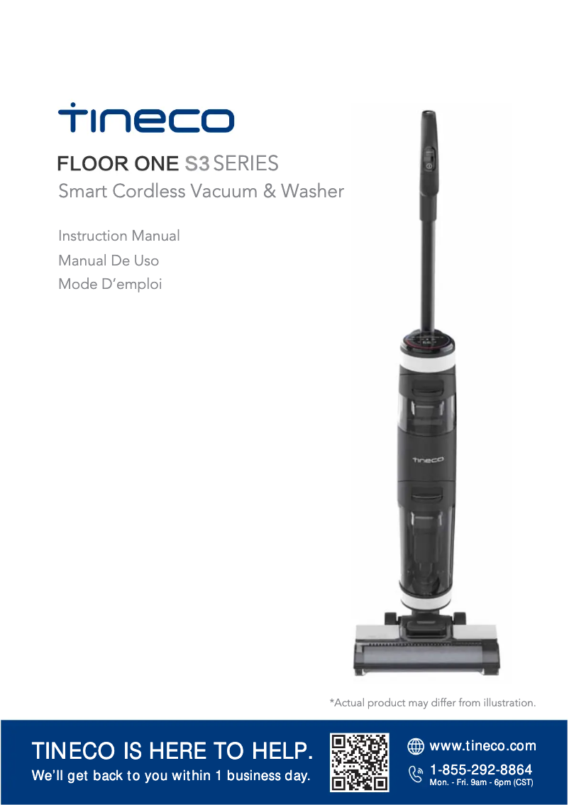 Página 1 del manual Manual de usuario Tineco Floor One S3