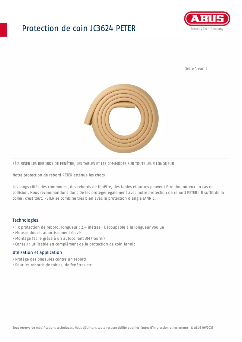 Imagen de la primera página del manual del dispositivo JC3624