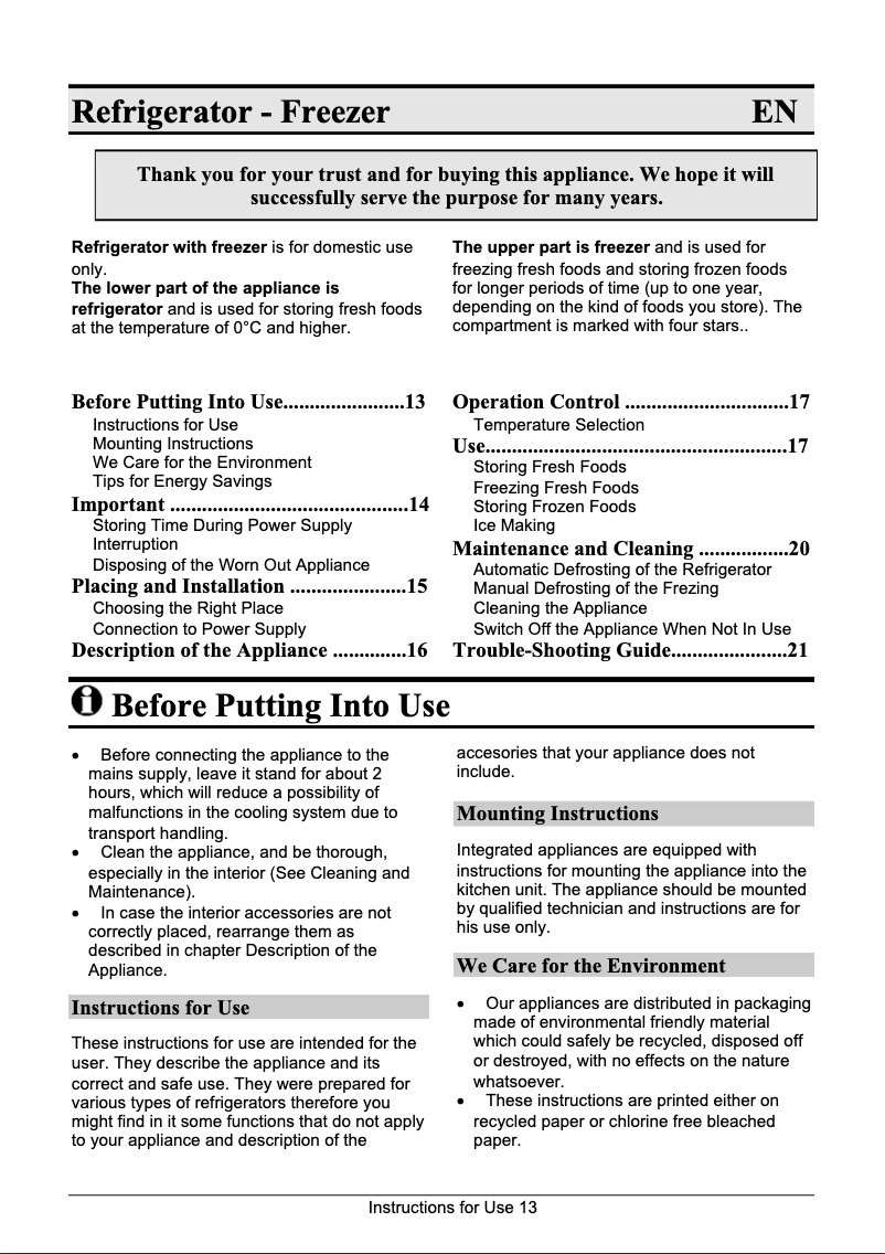 Página 1 del manual Manual de usuario Gorenje RFI4275W