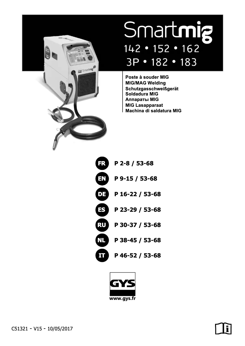 Imagen de la primera página del manual del dispositivo Smartmig 142
