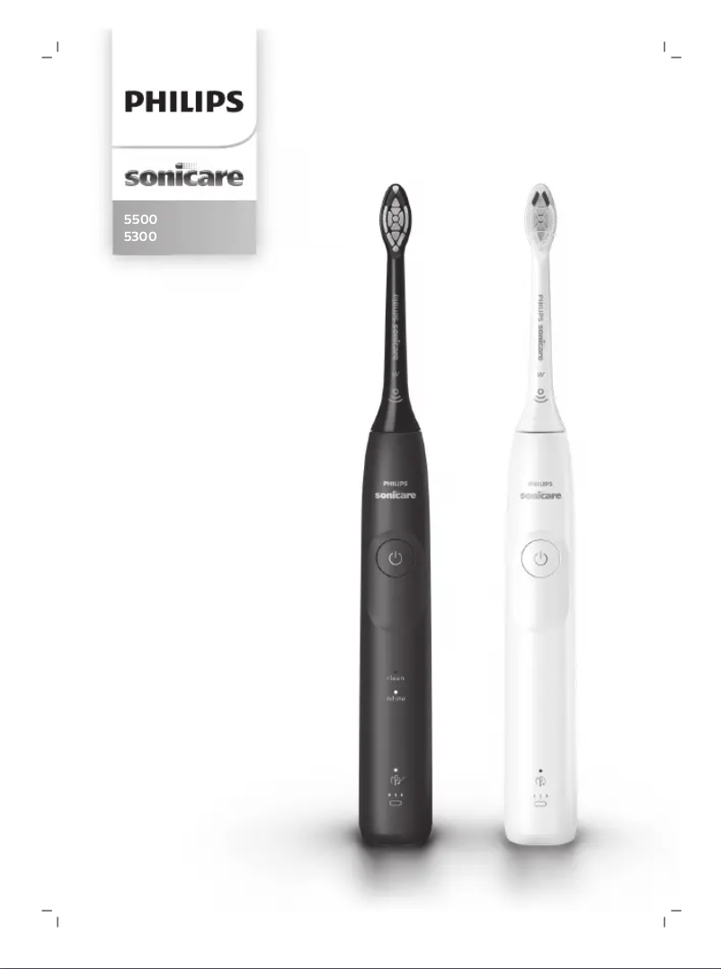 Imagen de la primera página del manual del dispositivo Sonicare 5300 HX7108