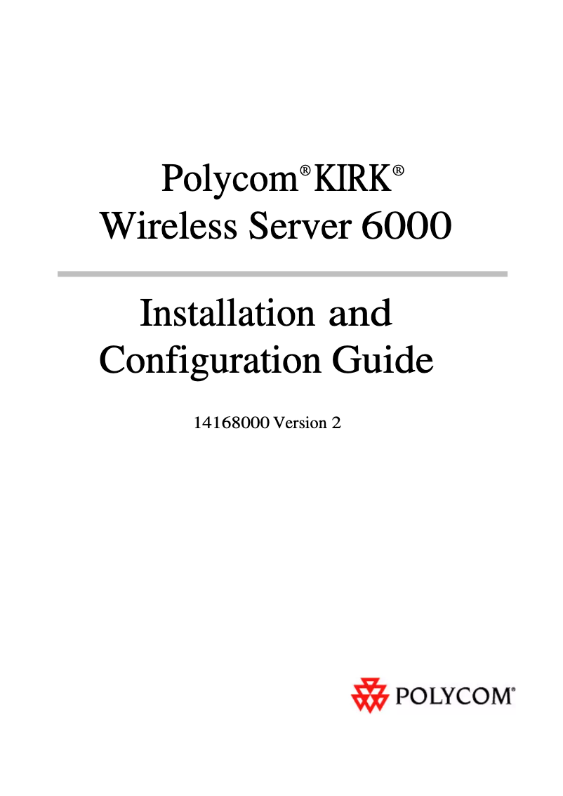 Imagen de la primera página del manual del dispositivo Wireless Server 6000