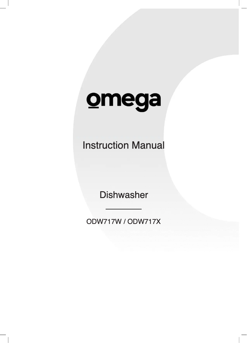 Página 1 del manual Manual de usuario Omega ODW717X