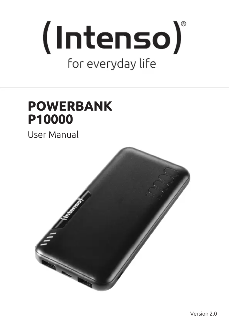 Página 1 del manual Manual de usuario Intenso P10000