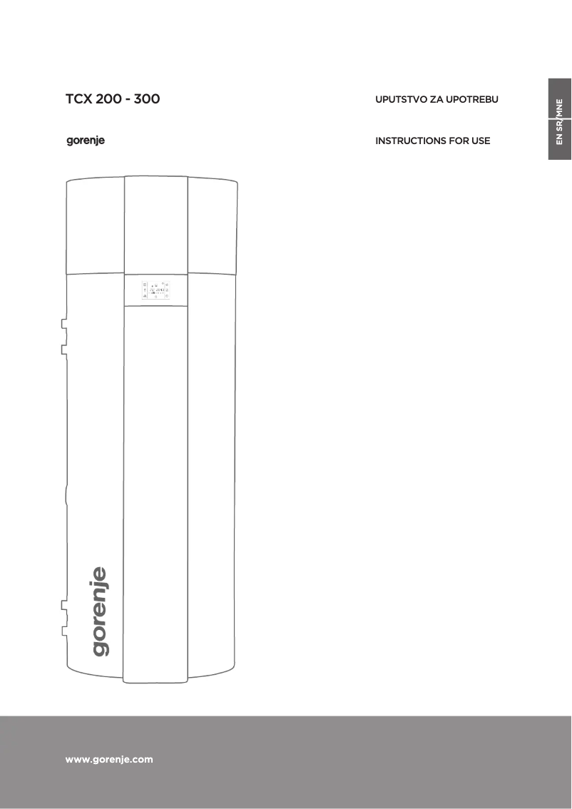 Imagen de la primera página del manual del dispositivo TCX306ZGNT