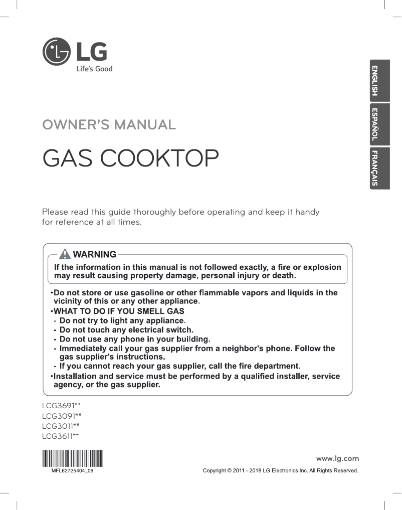 Página nº 1 - Manual de usuario LG LCG3611BD