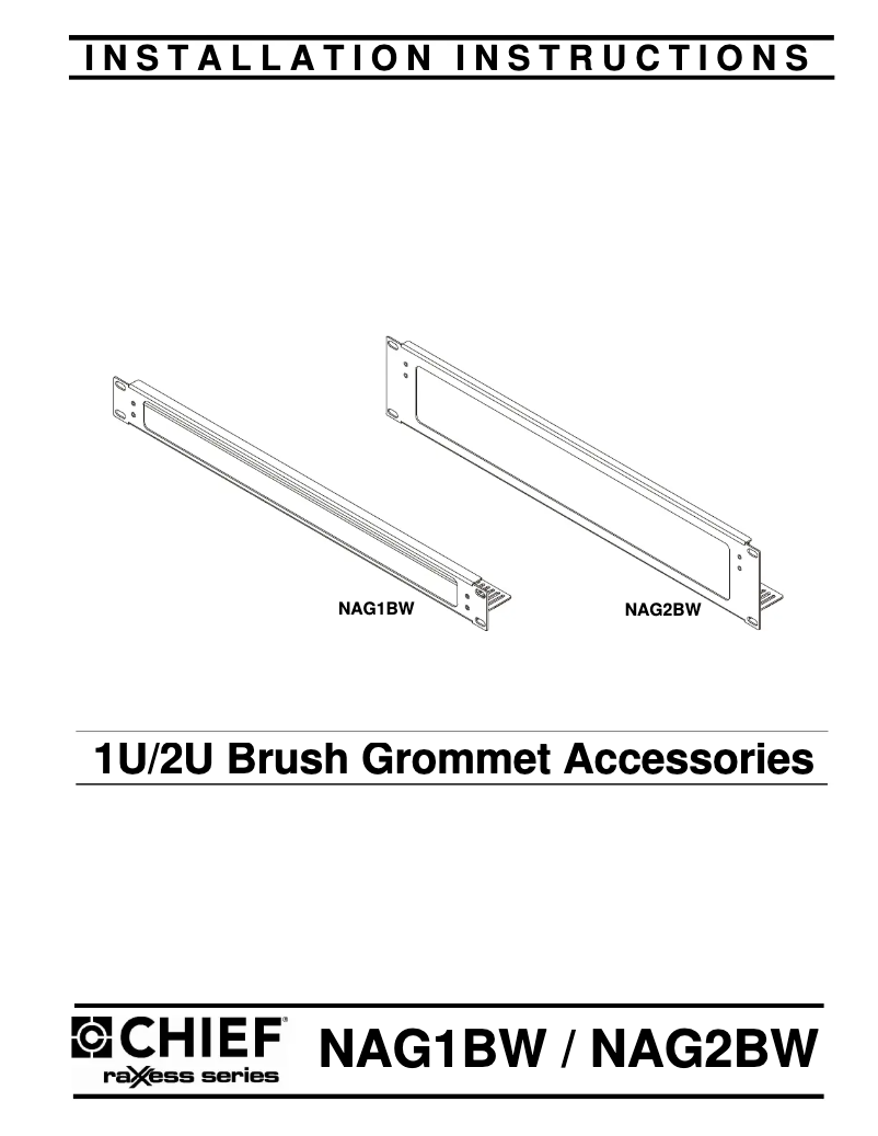 Página 1 del manual Manual de usuario Chief NAG1BW