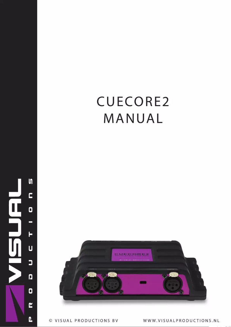 Imagen de la primera página del manual del dispositivo CueCore2