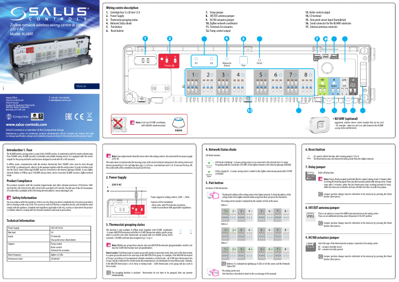 Página 1 del manual Manual de usuario Salus KL08RF