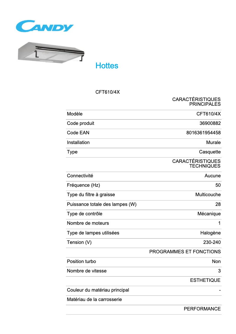 Imagen de la primera página del manual del dispositivo CFT610/4X