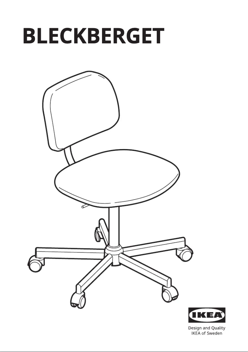 Imagen de la primera página del manual del dispositivo BLECKBERGET 504.830.48