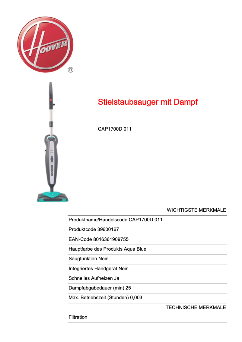 Imagen de la primera página del manual del dispositivo CAD1700D 011