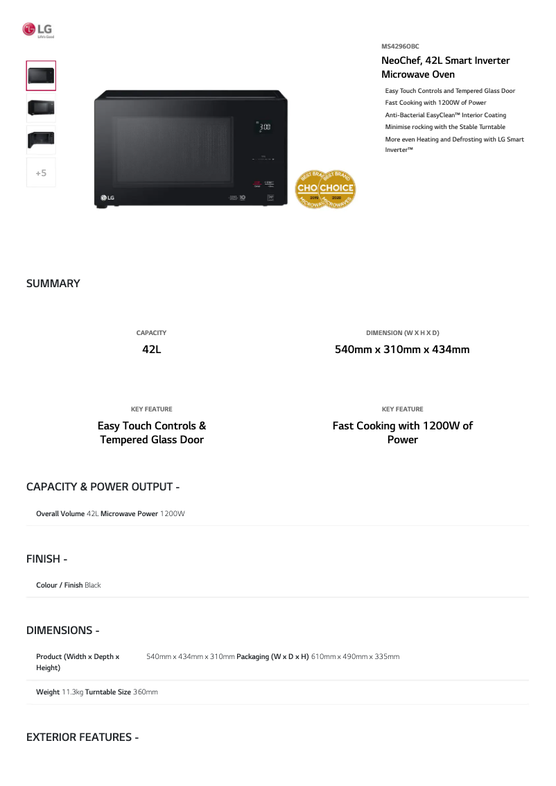 Imagen de la primera página del manual del dispositivo MS4296OBC