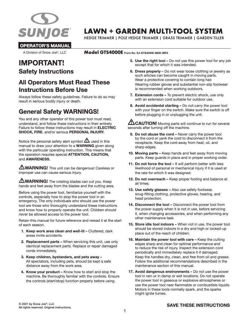 Imagen de la primera página del manual del dispositivo GTS4000E