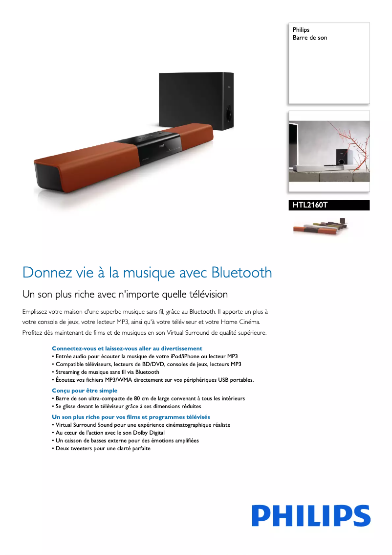 Imagen de la primera página del manual del dispositivo HTL2160T