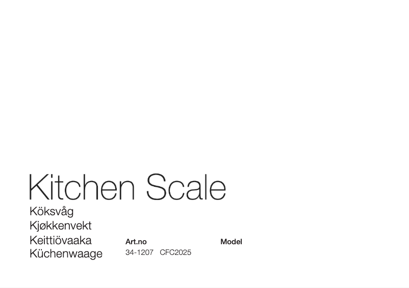 Imagen de la primera página del manual del dispositivo CFC2025