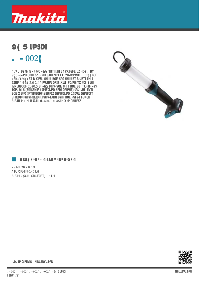 Imagen de la primera página del manual del dispositivo ML002G