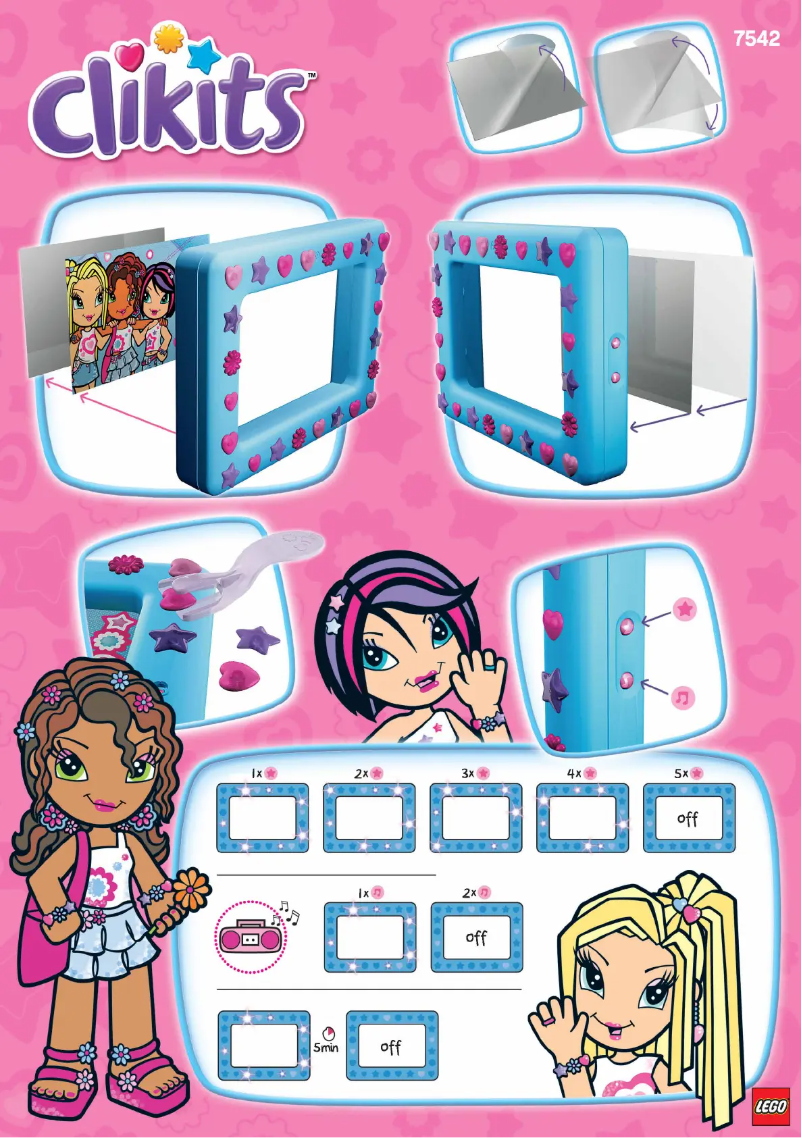 Página 1 del manual Manual de usuario Lego Clikits 7542