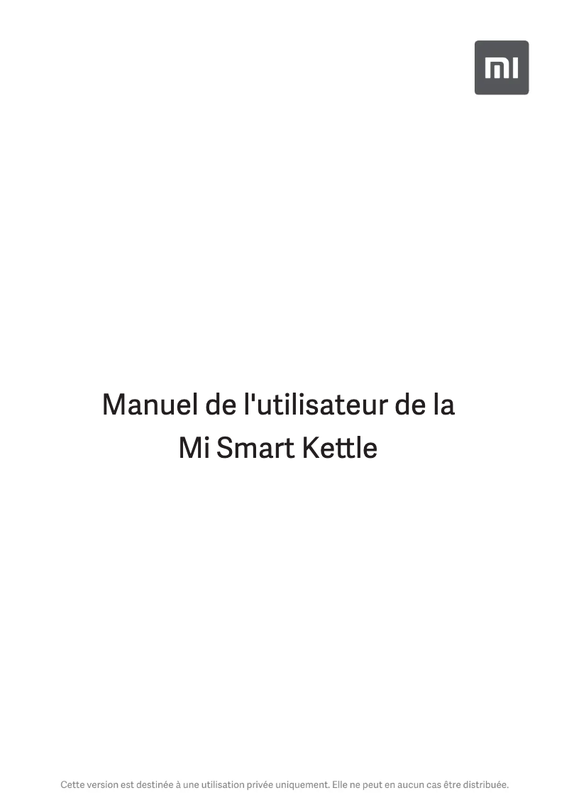Página 1 del manual Manual de usuario Xiaomi Mi Smart Kettle