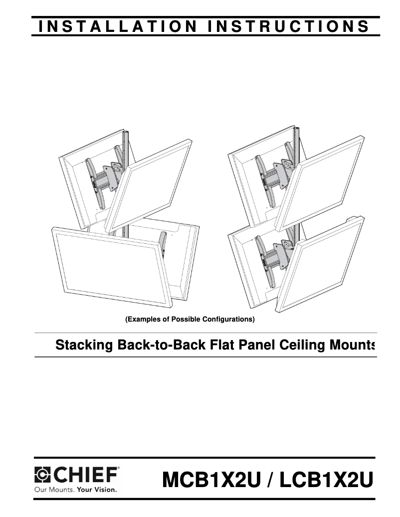 Página 1 del manual Manual de usuario Chief MCB1X2U