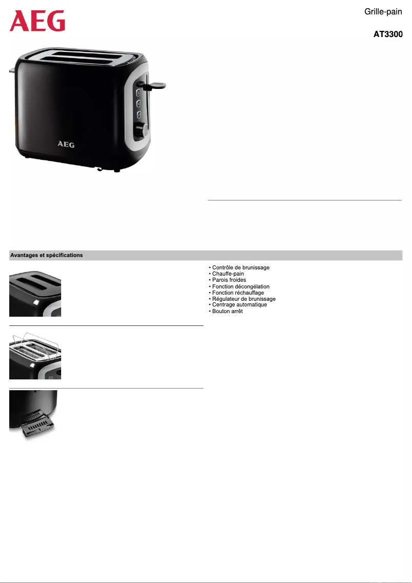 Imagen de la primera página del manual del dispositivo AT3300
