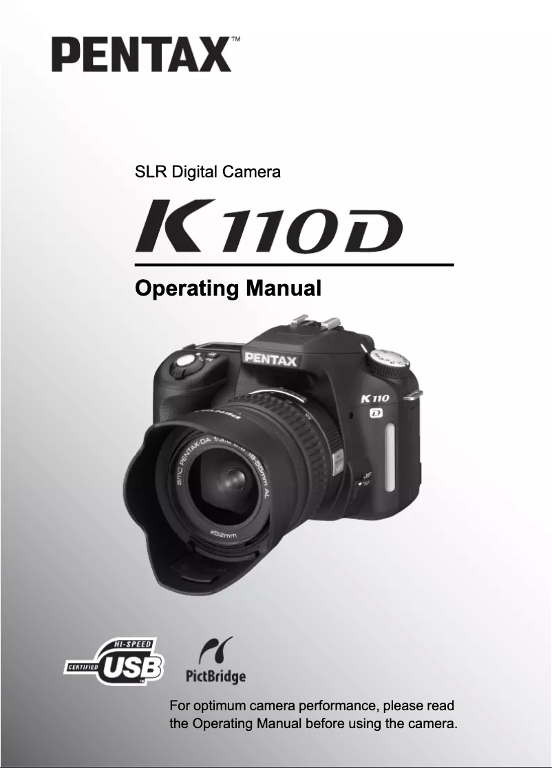 Imagen de la primera página del manual del dispositivo K110D