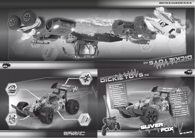 Imagen de la primera página del manual del dispositivo Silver Fox