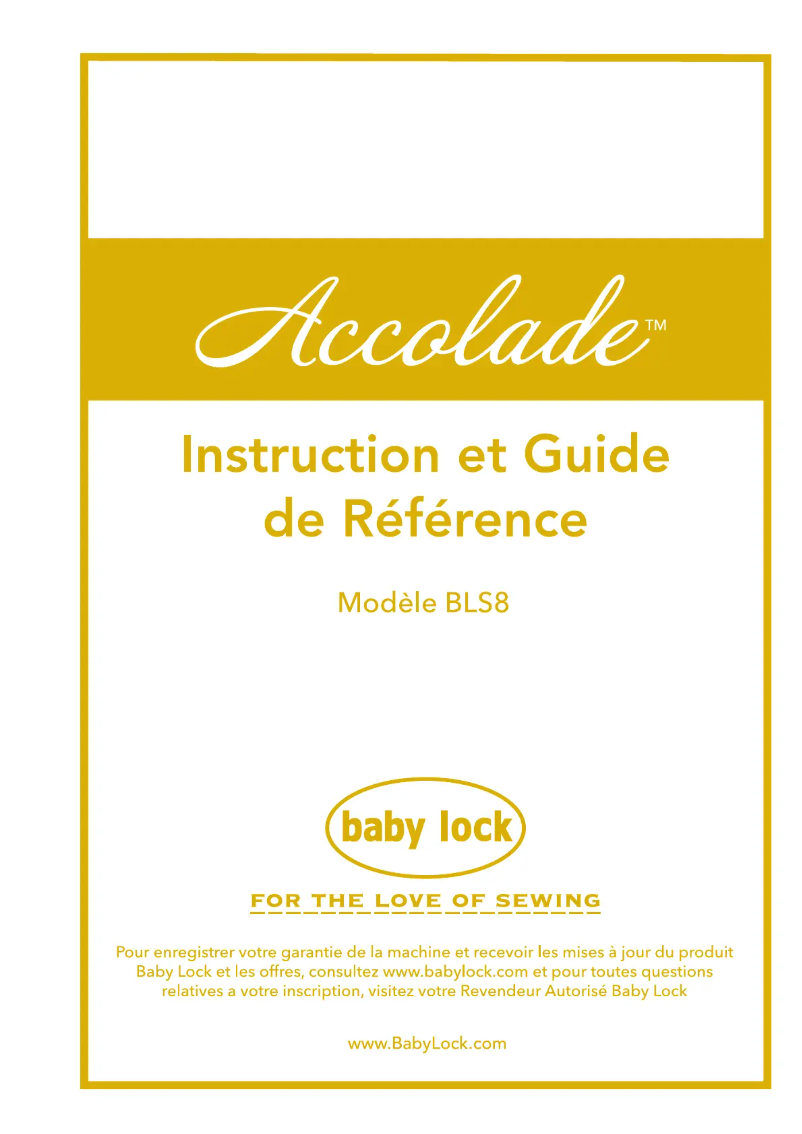 Página 1 del manual Manual de usuario Baby Lock Accolade